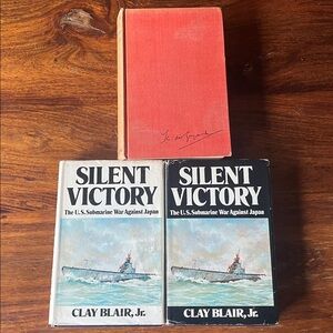 3 WW2 Vintage Books: Silent Victory Vol. 1+2 and Operation Victory World War II